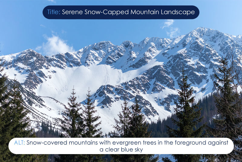 AI image alt text generator preview image - mountains